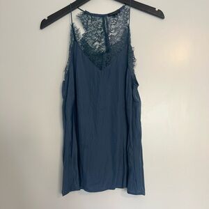 Dynamite Teal Lace Trim Camisole